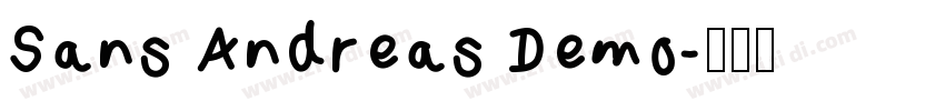 Sans Andreas Demo字体转换